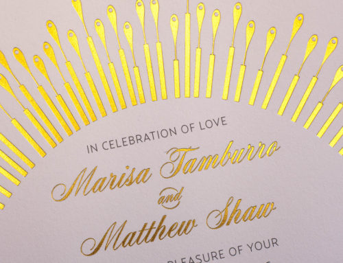 Project Spotlight: Tamburro Shaw Wedding Invitation